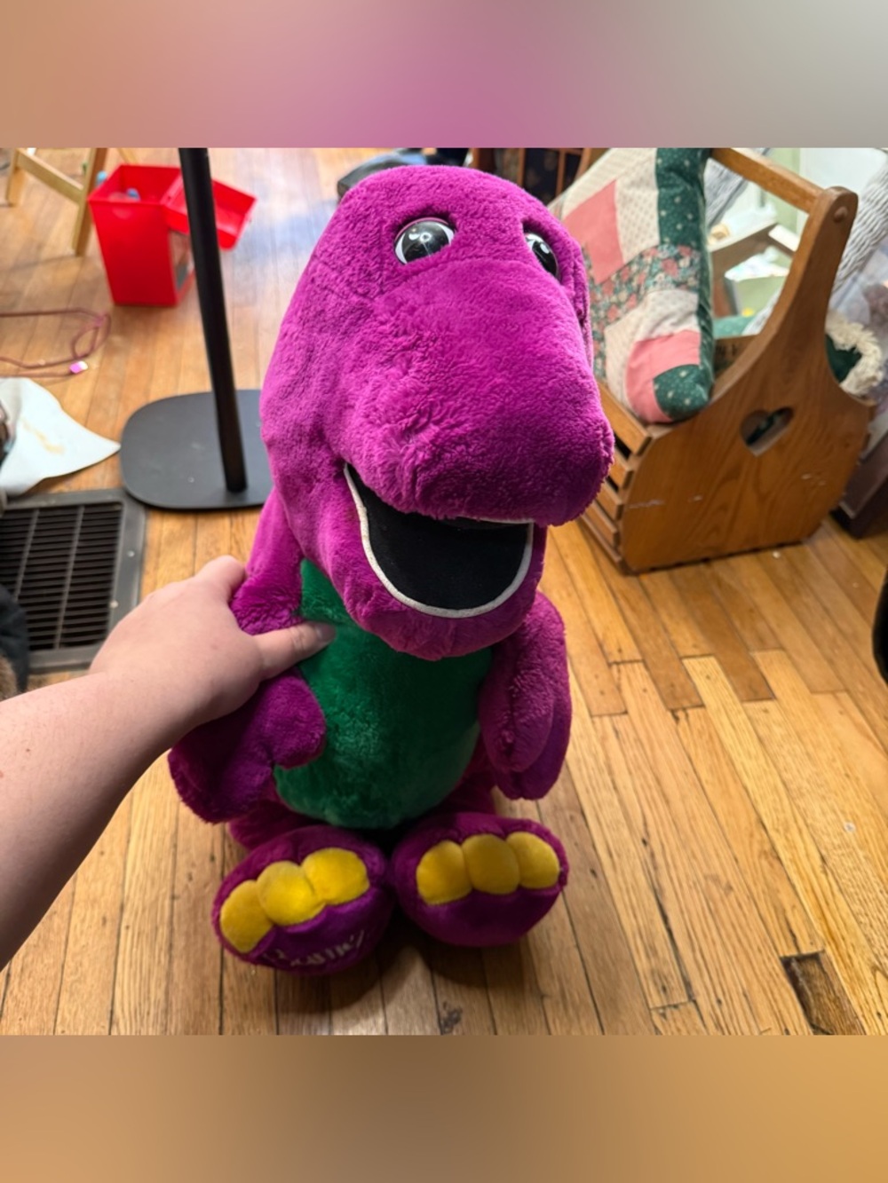 Lyons Vintage Barney the Purple Dinosaur Plush